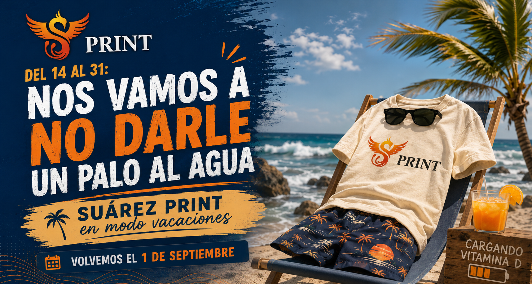 Cerramos por vacaciones